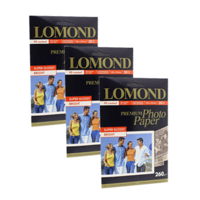 Фотобумага Lomond суперглянцевая 10x15, 260г/м2, 20л (1103102)
