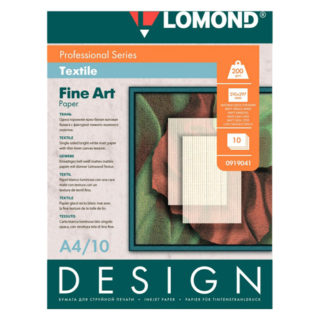 Фотобумага Lomond матовая, с фактурой ткань, A4, 10л (0919041)