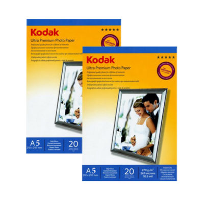 Фотобумага Kodak А5 суперглянцевая 270г/м 20л., артикул 1.04.03.21, ( 64136 )