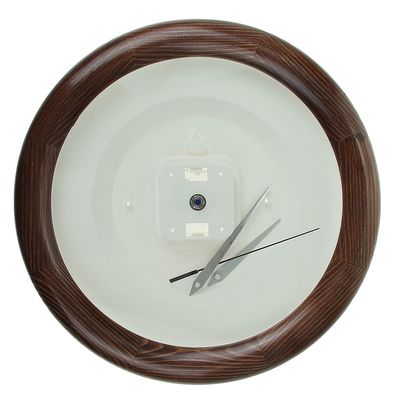 Часы-конструктор под нанесение, круглые, тёмно-коричневые (1128067)