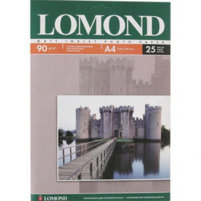 Фотобумага Lomond односторонняя матовая А4, 90г/м2, 25л (0102029)