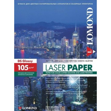 Фотобумага Lomond двухсторонняя глянцевая для лазерной печати A4, 105г/м2, 250л (0310641)