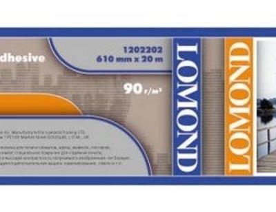 LOMOND XL матовая самоклеющаяся фотобумага, ролик 914мм50,8 мм, 90гм2, 20 м (1202202)