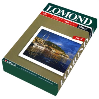 Фотобумага Lomond односторонняя глянцевая А4, 85гм2, 500л (0102146)