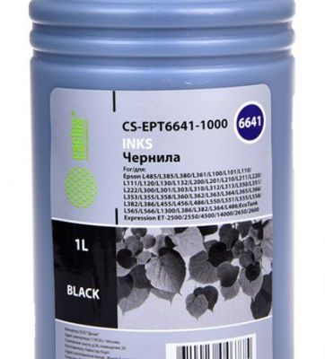 Чернила Cactus CS-EPT6641-1000 (1000мл) черный для Epson, 1067072