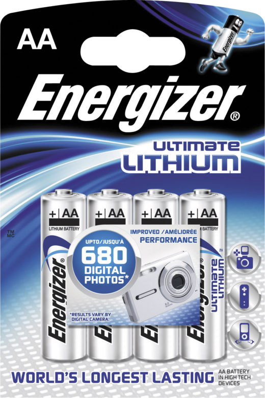 Элемент питания Energizer FR6 BL4 Lithium, 67966
