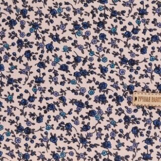 Ткань на клеевой основе «Синие цветочки», 21 х 30 см,3087709